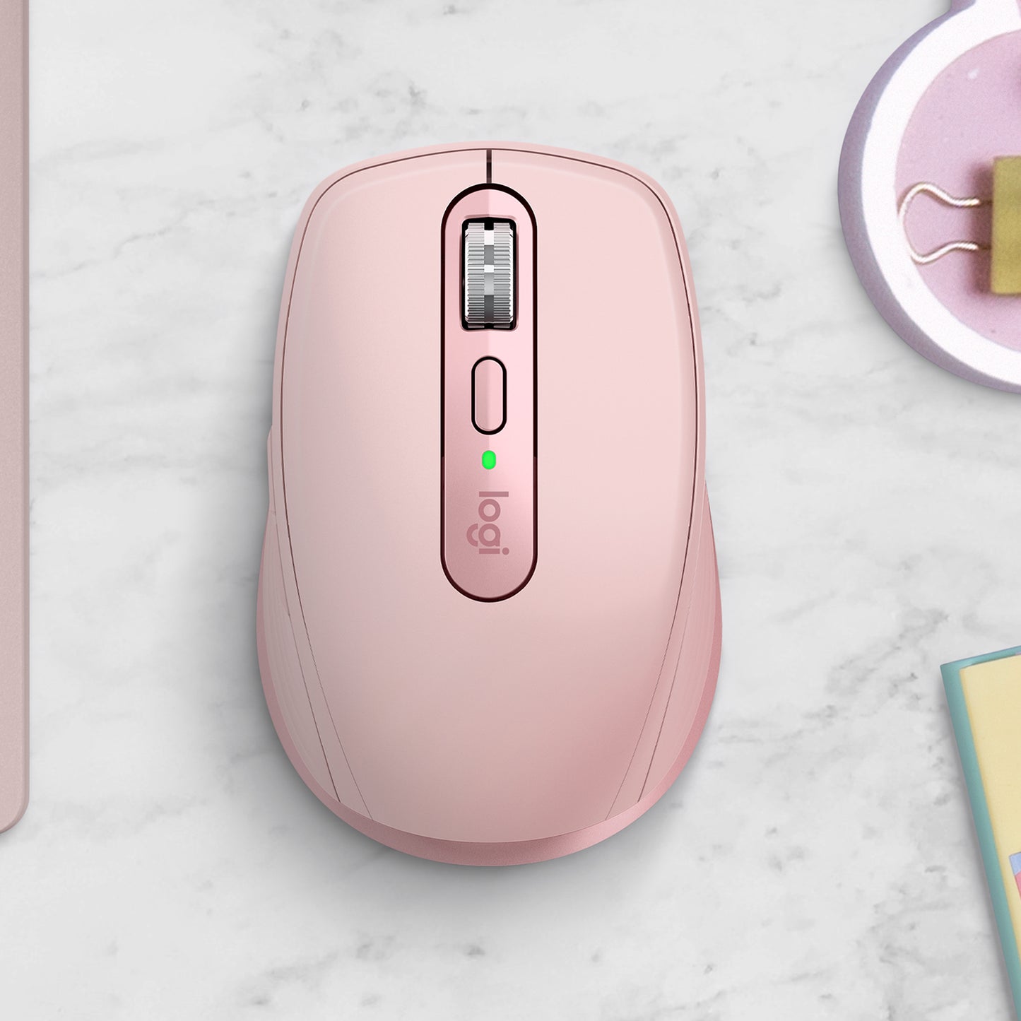 Mouse inalámbrico Logitech MX ANYWHERE 3S Recargable - Rosa