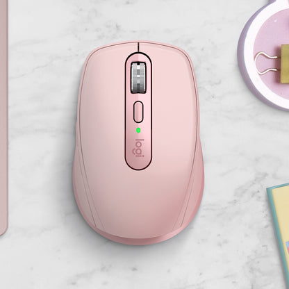 Mouse inalámbrico Logitech MX ANYWHERE 3S Recargable - Rosa