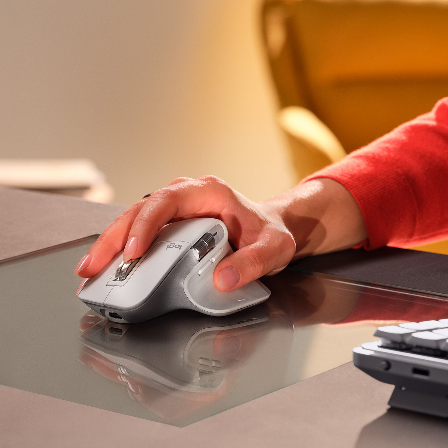 Mouse Logitech MX Master 3S Inalámbrico Bluetooth - Gris