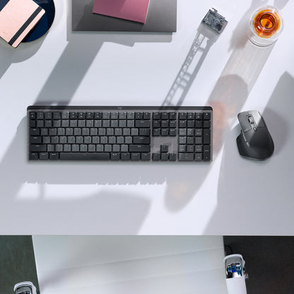 Teclado Logitech Mx Mechanical, Recargable Bt Retroiluminado
