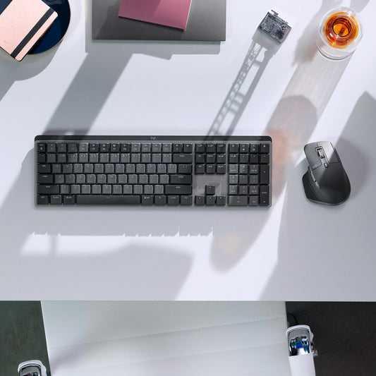 Teclado Logitech Mx Mechanical, Recargable Bt Retroiluminado