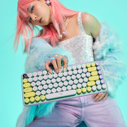 Logitech Teclado Inalámbrico Pop Keys Emoji Personalizables