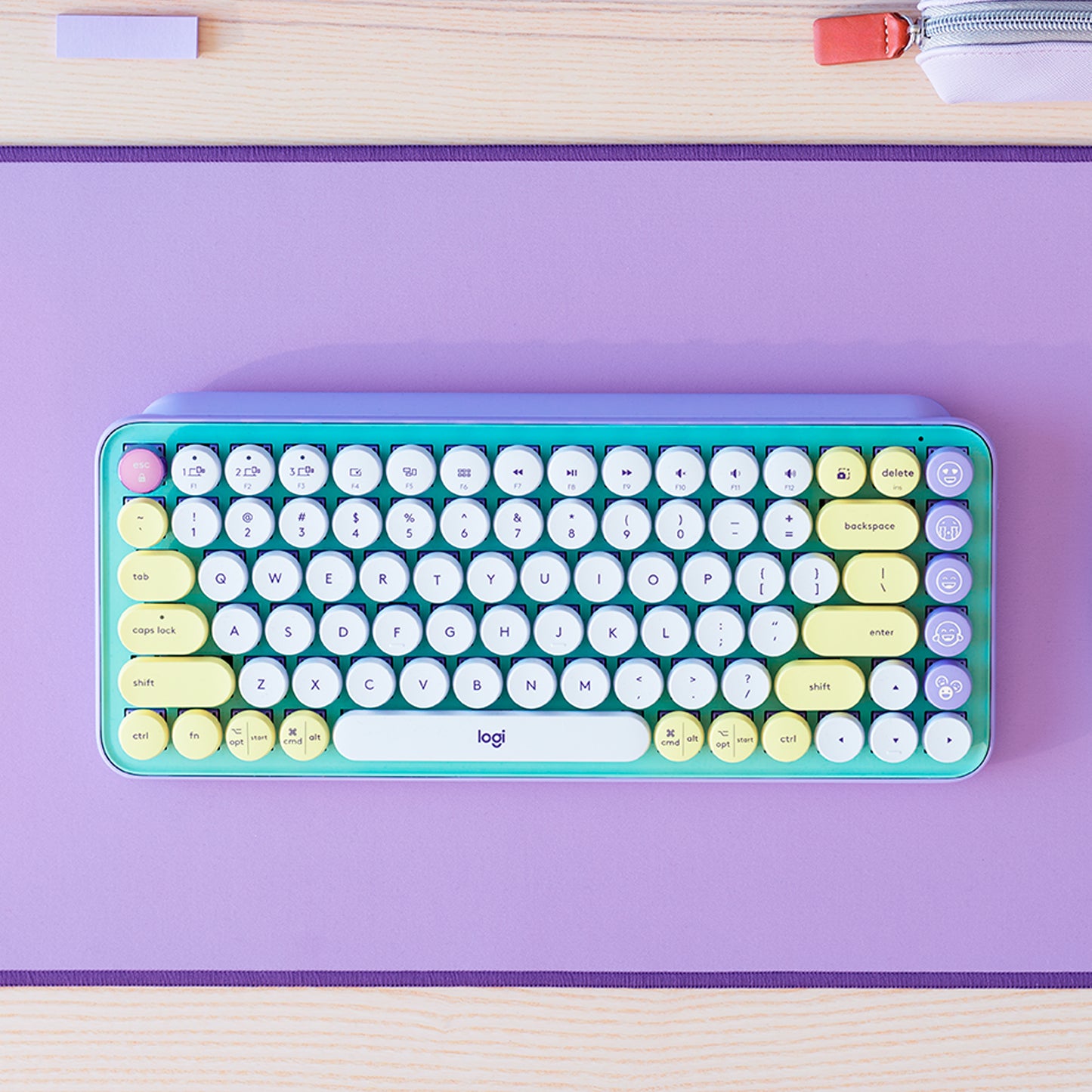 Logitech Teclado Inalámbrico Pop Keys Emoji Personalizables