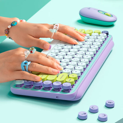 Logitech Teclado Inalámbrico Pop Keys Emoji Personalizables