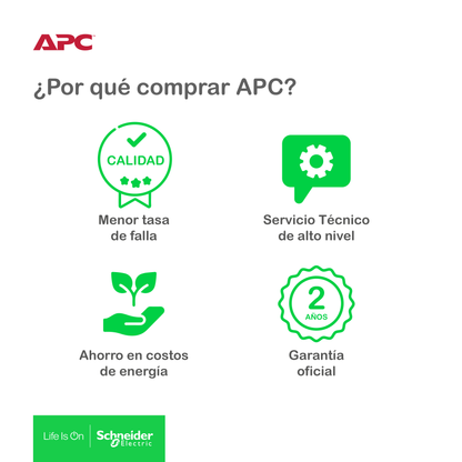Ups Apc Bvx1200l-lm 1200va Interactiva 6 Tomas Avr 650 Watts