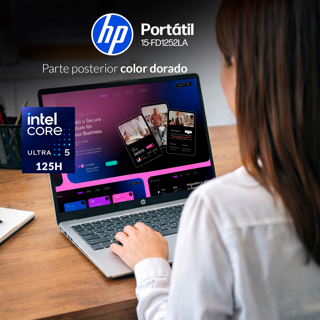 Portatil HP 15-fd1252la Core Ultra 5-125H 8GB 512GB FHD 15.6
