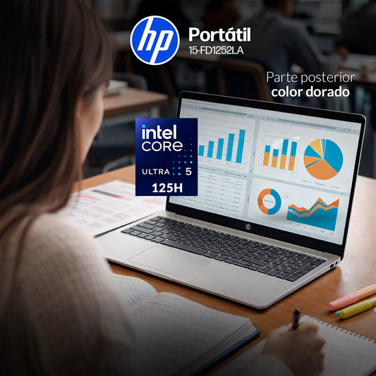 Portatil HP 15-fd1252la Core Ultra 5-125H 8GB 512GB FHD 15.6