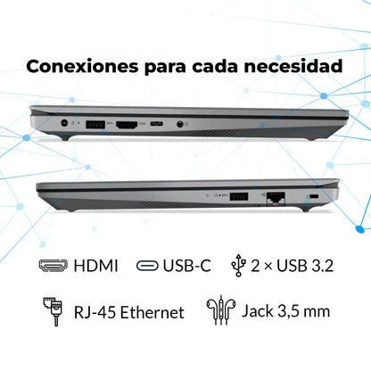 Portátil Lenovo V14 Ryzen 3 7320U 16GB 256GB 14" FHD