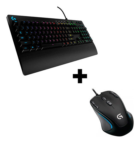 Teclado Gamer Logitech G213 Qwerty + Mouse Logitech G300s