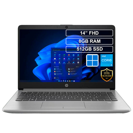Portátil HP 240 G9 Core i5 1235U 8GB 512GB HD 14 Win 11 Pro
