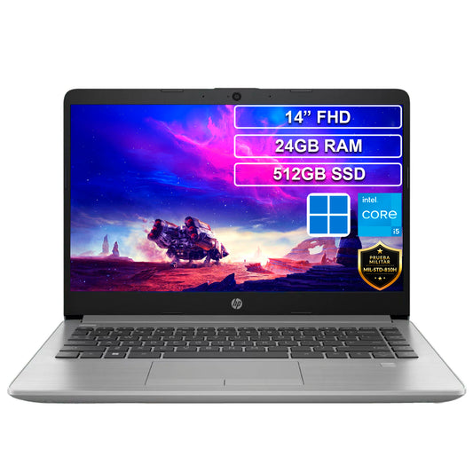 Portátil HP 240 G9 Core i5 1235U 24GB 512GB HD 14 Win 11 Pro