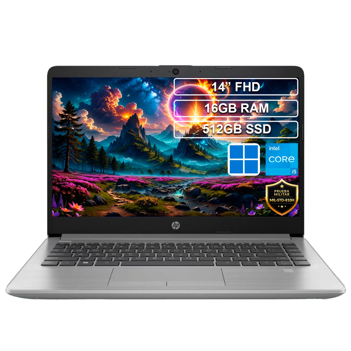 Portátil HP 240 G9 Core i5 1235U 16GB 512GB HD 14 Win 11 Pro