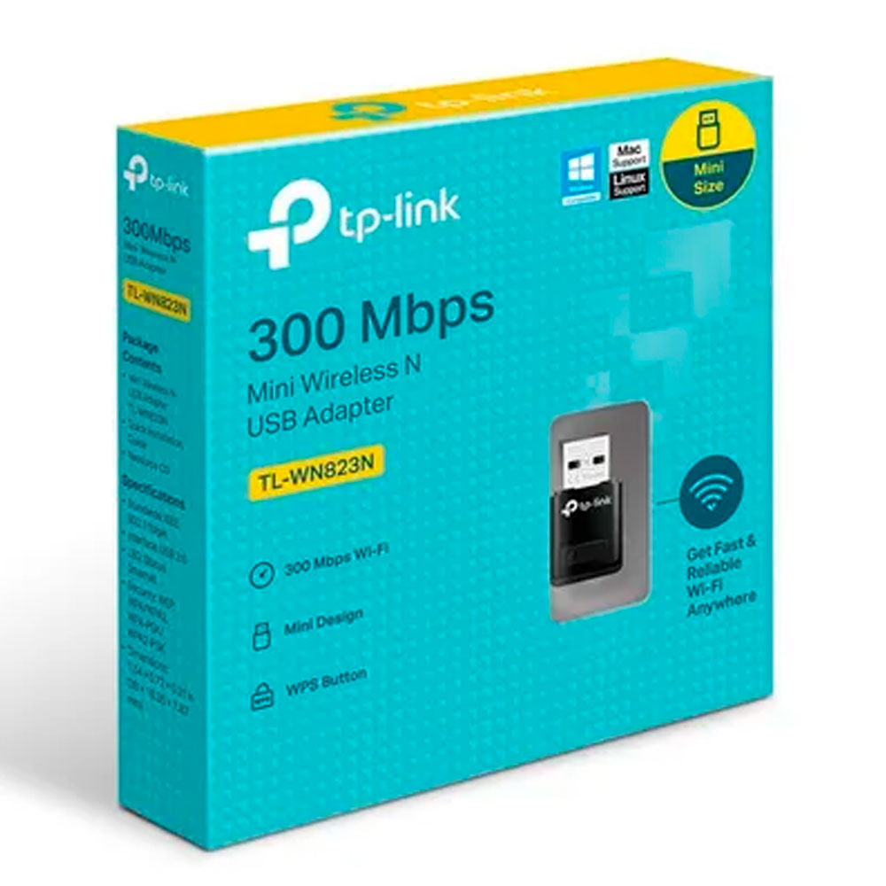 Receptor Wifi Usb Inalambrico 300mbps Tl-wn823n Tp-link
