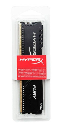 Memoria Ram Gamer 16gb Ddr4 2666 Hyperx Fury Black Pc Torre