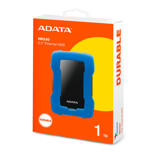Disco Duro Externo 1tb Antigolpes Adata Hd330 Usb Azul