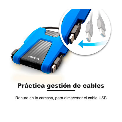 Disco Duro Externo 1tb Antigolpes Adata Hd680 Usb Ps5 Xbox