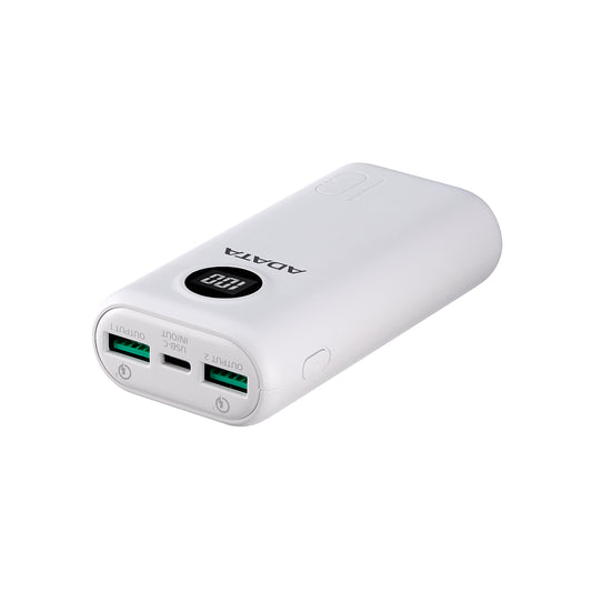 Power Bank Adata 10000 Mah AP10000QCD Multi Carga - Blanco