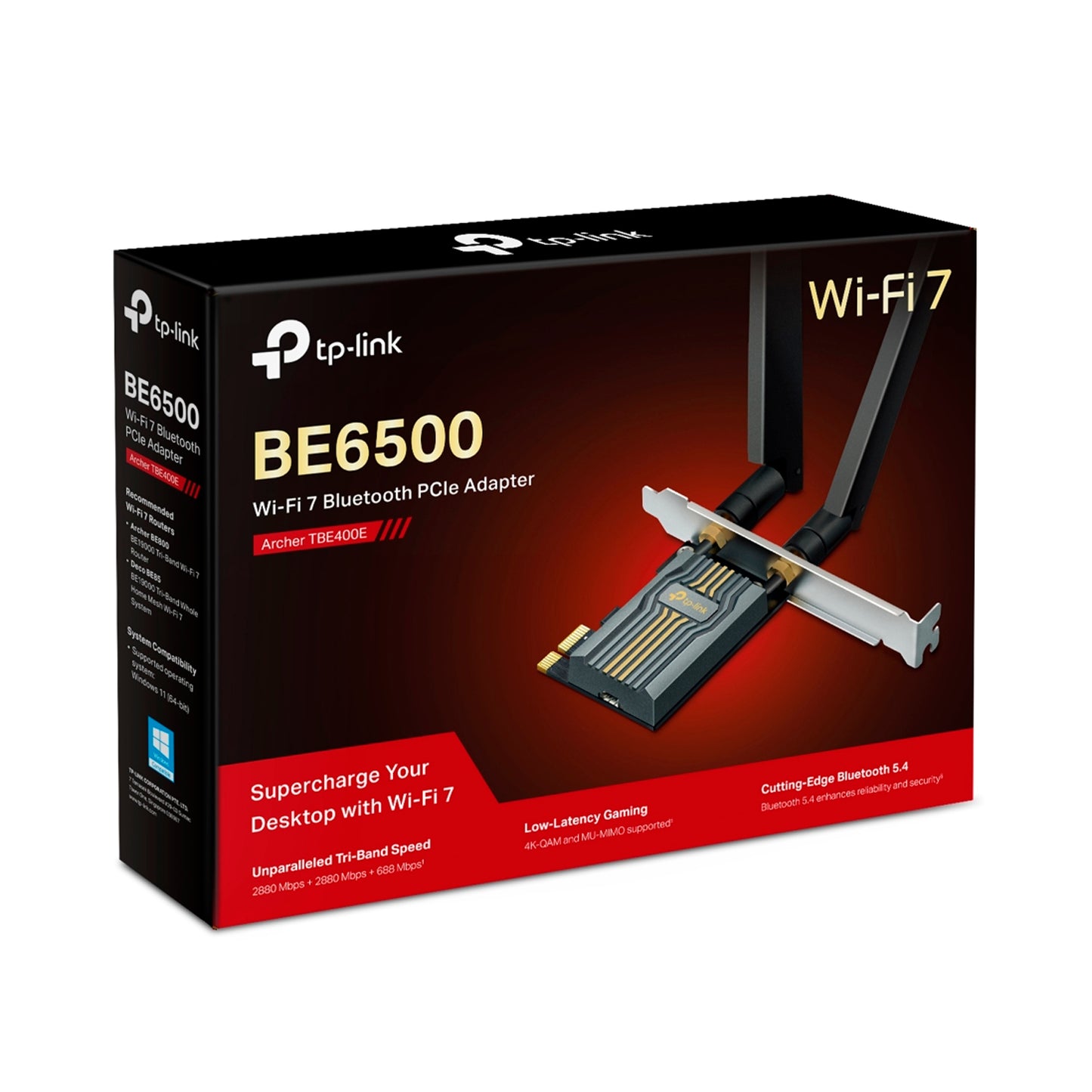 Tarjeta de Red Tp-Link Archer TBE400E Wi-Fi 7 Bluetooth 5