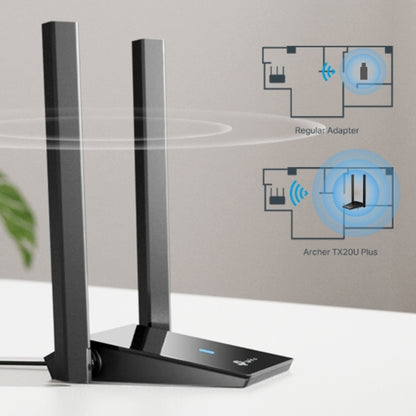 Adaptador Usb 3.0 Tp-link Archer Tx20u Plus Wifi 6 2 Antenas