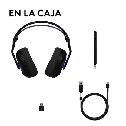 Diadema Gamer Logitech G522 inalámbrica LIGHTSYNC RGB Negro