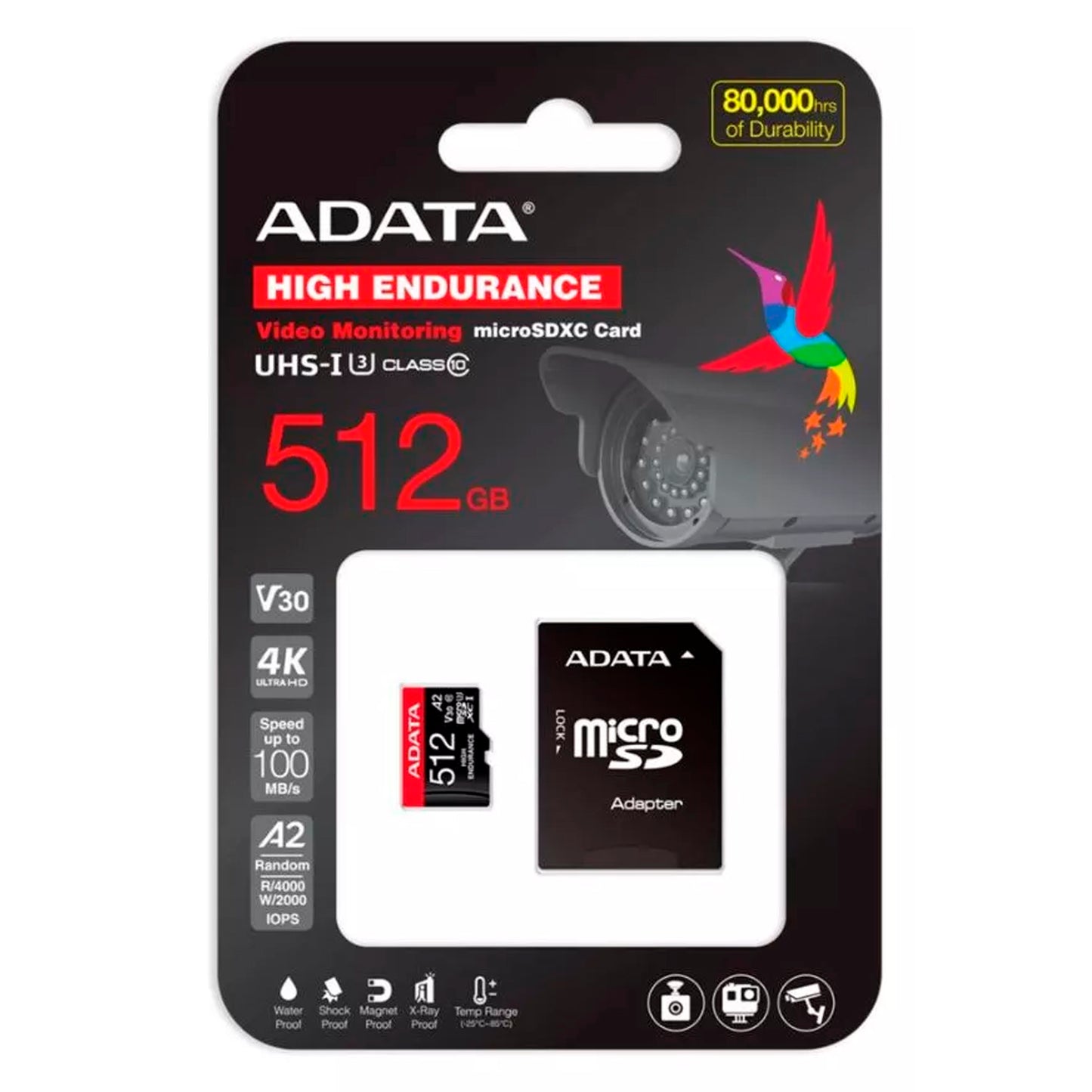 Memoria Microsd Adata 512gb Premier Pro V30s Adaptador Sd