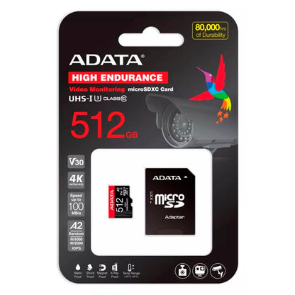 Memoria Microsd Adata 512gb Premier Pro V30s Adaptador Sd