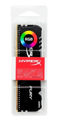 Memoria Ram Gamer 8gb Hyperx Fury Black Rgb Ddr4 3600 Dimm
