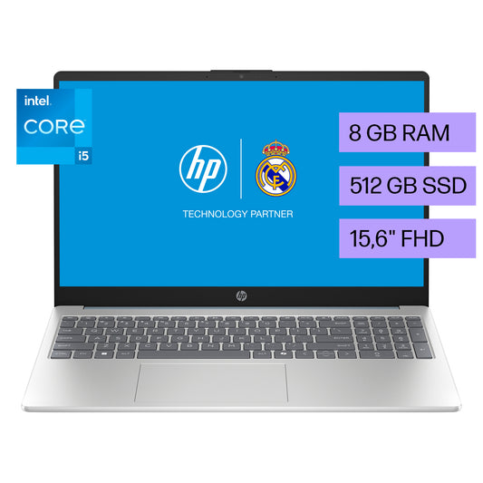 Portátil HP 15-fd0098la Core i5 120U 8GB 512GB FHD 15.6