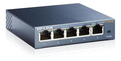 Switch Tp-link Tl-sg105 10/100/1000 Mbps 5 Puertos