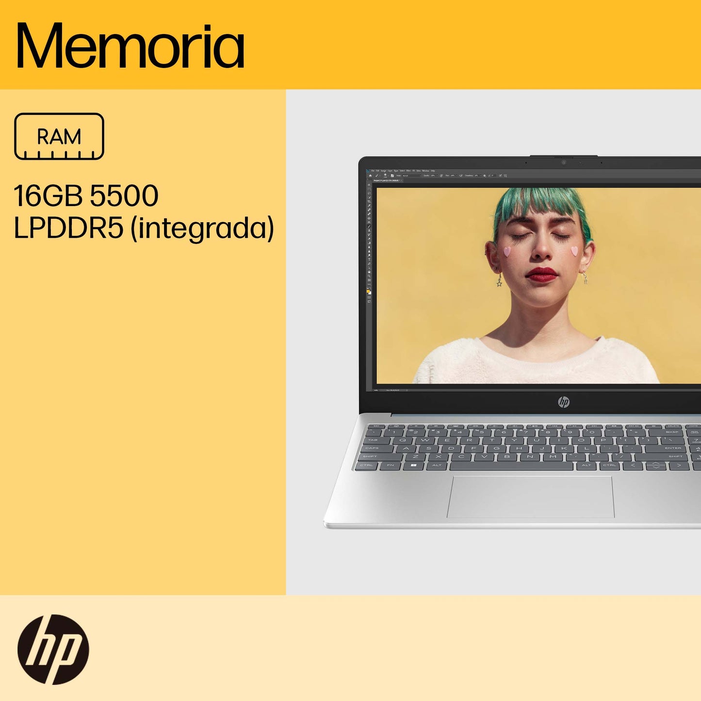 Portátil HP 15-FC0256LA Ryzen 5 7520U 16GB 512GB FHD 15