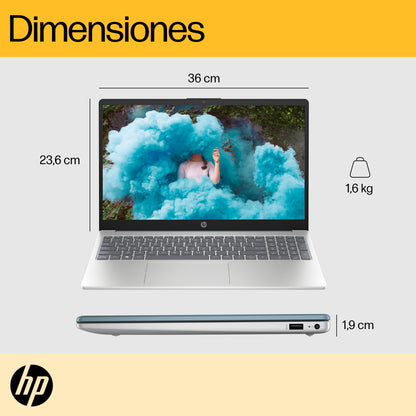 Portátil HP 15-FC0256LA Ryzen 5 7520U 16GB 512GB FHD 15