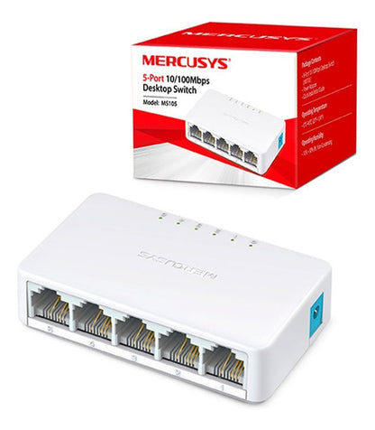 Switch De Escritorio Mercusys Ms105 5 Puertos 10/100 Mbps