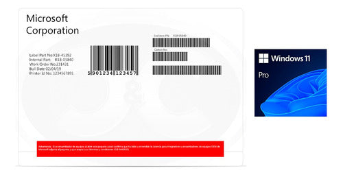 Licencia Windows 11 Pro 1 Año 1 Pc 2023