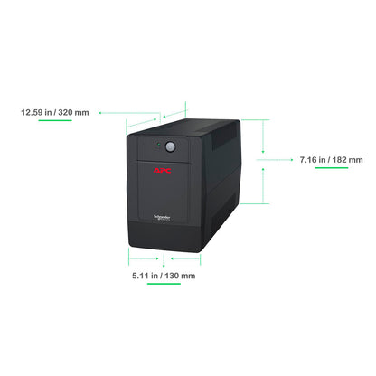 Ups Apc BVG1200-LM 1200va Interactiva 4 Tomas Avr 650 Watts