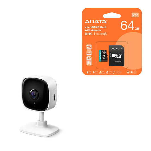 Cámara De Seguridad Tapo C100 Wi-fi Audio Tp-Link + SD 64GB