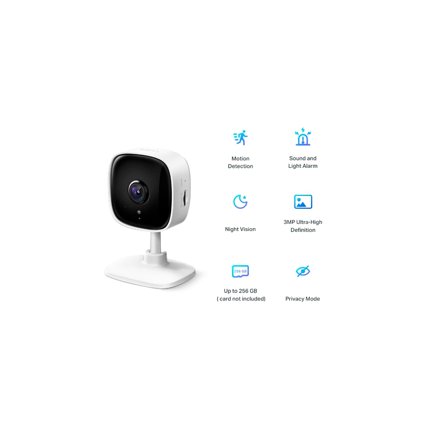 Cámara De Seguridad Tapo C110 Wi-fi Audio Tp-Link + SD 64GB