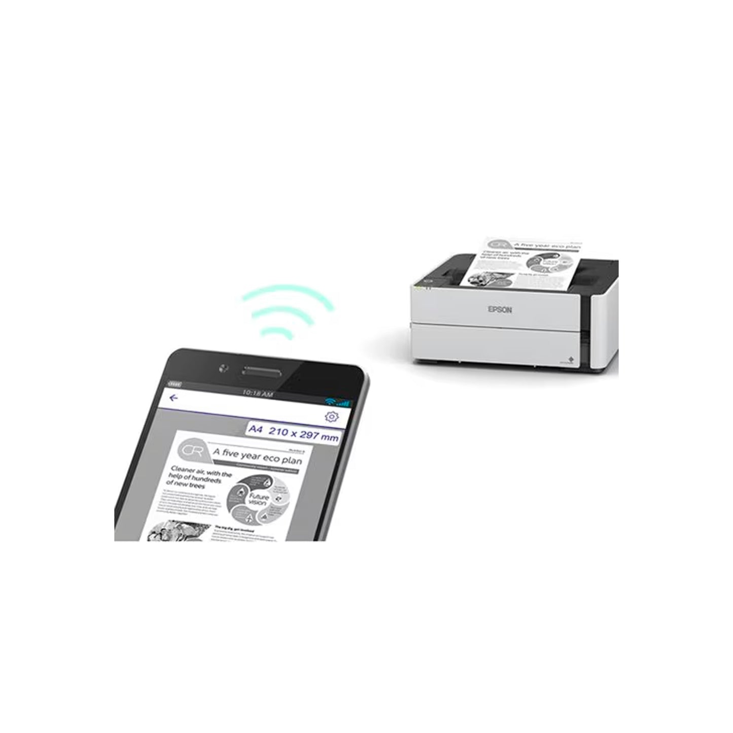 Impresora Epson EcoTank M1180 Monocromo Duplex Wifi