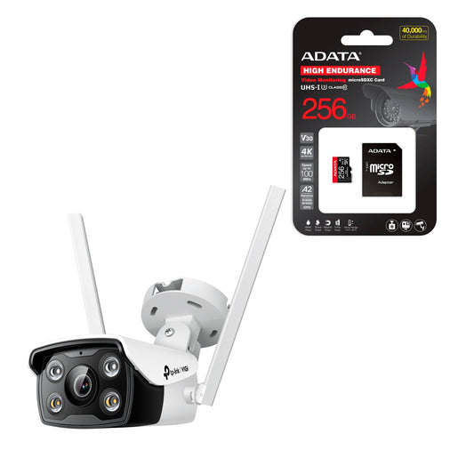 Cámara De Seguridad Ip/wifi Tp-link 4mp Vigi C340-w + 256GB