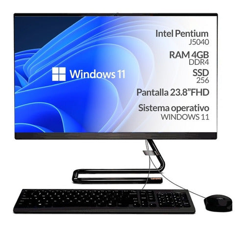 Todo En Uno Lenovo A340 Pentium Silver Ram 4gb Ssd 256gb Win