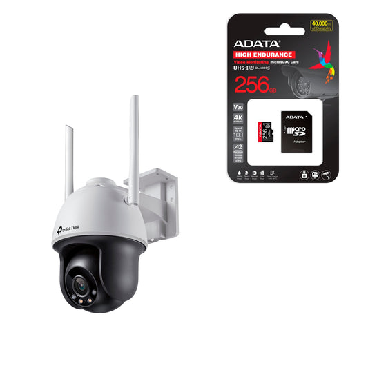 Cámara De Seguridad Ip Tp-link 4mp Vigi C540-w 4mm + 256GB