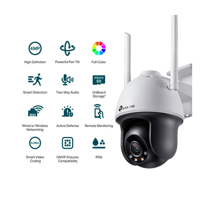 Cámara De Seguridad Ip Tp-link 4mp Vigi C540-w 4mm X2 Unid