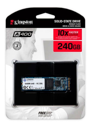 Disco De Estado Solido Ssd 240 Gb Conexión M2 Kingston 3d