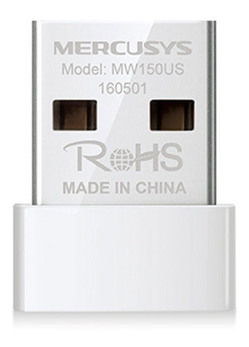 Adaptador De Red Wifi Usb Nano 150mbps Mw150us Mercusys