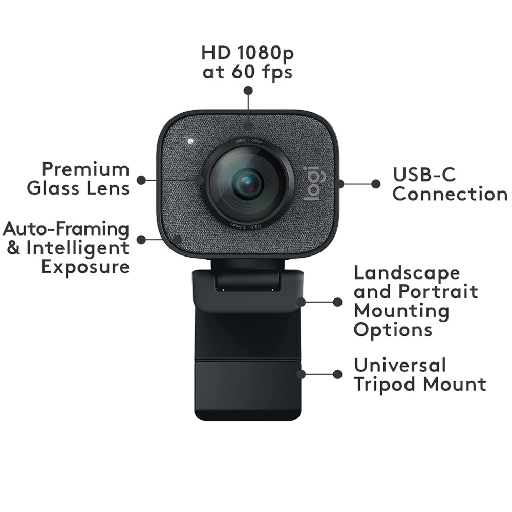 Logitech Streamcam Plus Cámara Web Full Hd 1080p Con Trípode