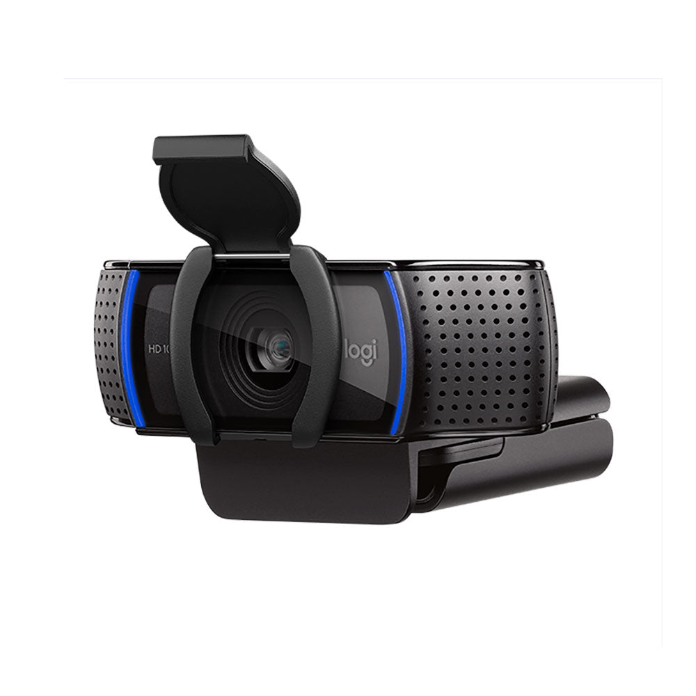 Cámara Web Full Hd Logitech C920e rial Tapa Obturador
