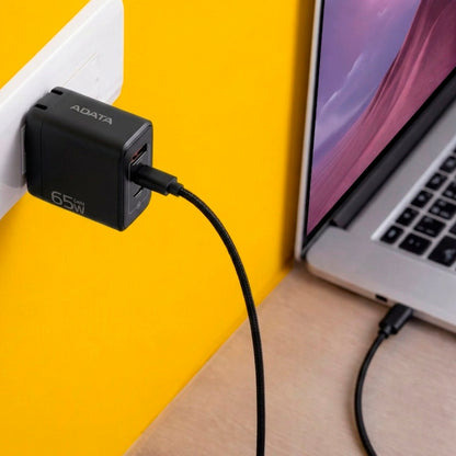 Cargador USB-C ADATA 65W Para Celular Laptop - Negro