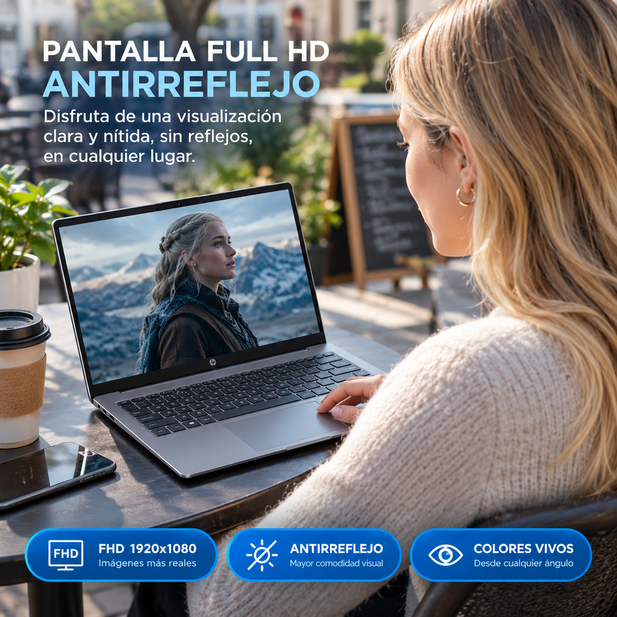 Portatil HP 15-FD1357LA Intel Core 5 120U 8GB 512GB 15.6" FHD