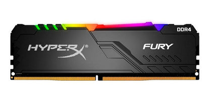 Memoria Ram Gamer 8gb Hyperx Fury Black Rgb Ddr4 3600 Dimm