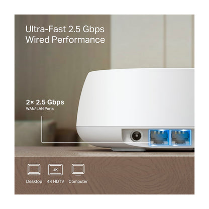 Extensor Wifi 7 Tp-link Deco BE25 x 3 Mesh BE3600