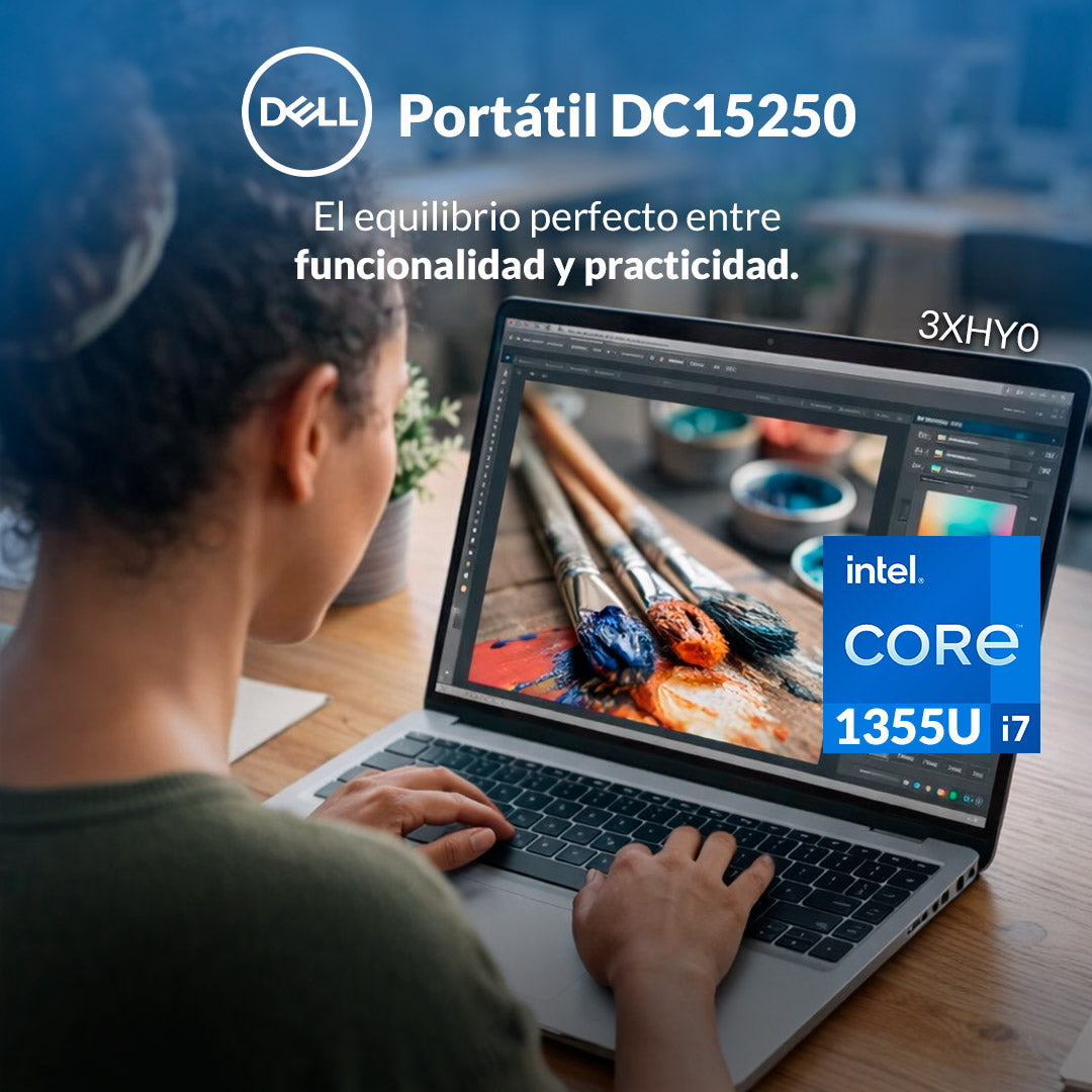 Portátil DELL DC15250 Core i7-1355U 16GB 512GB Win 11 Pro